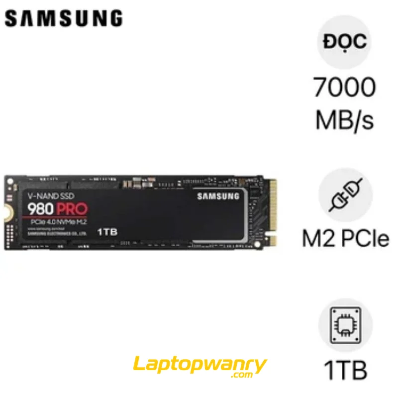 Ổ cứng SSD Samsung 980 Pro Gen 4x4 M2 PCIE NVME 2280 1TB