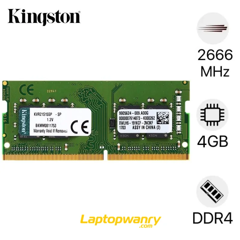 RAM laptop Kingston DDR4 4GB PC4 Bus 2666
